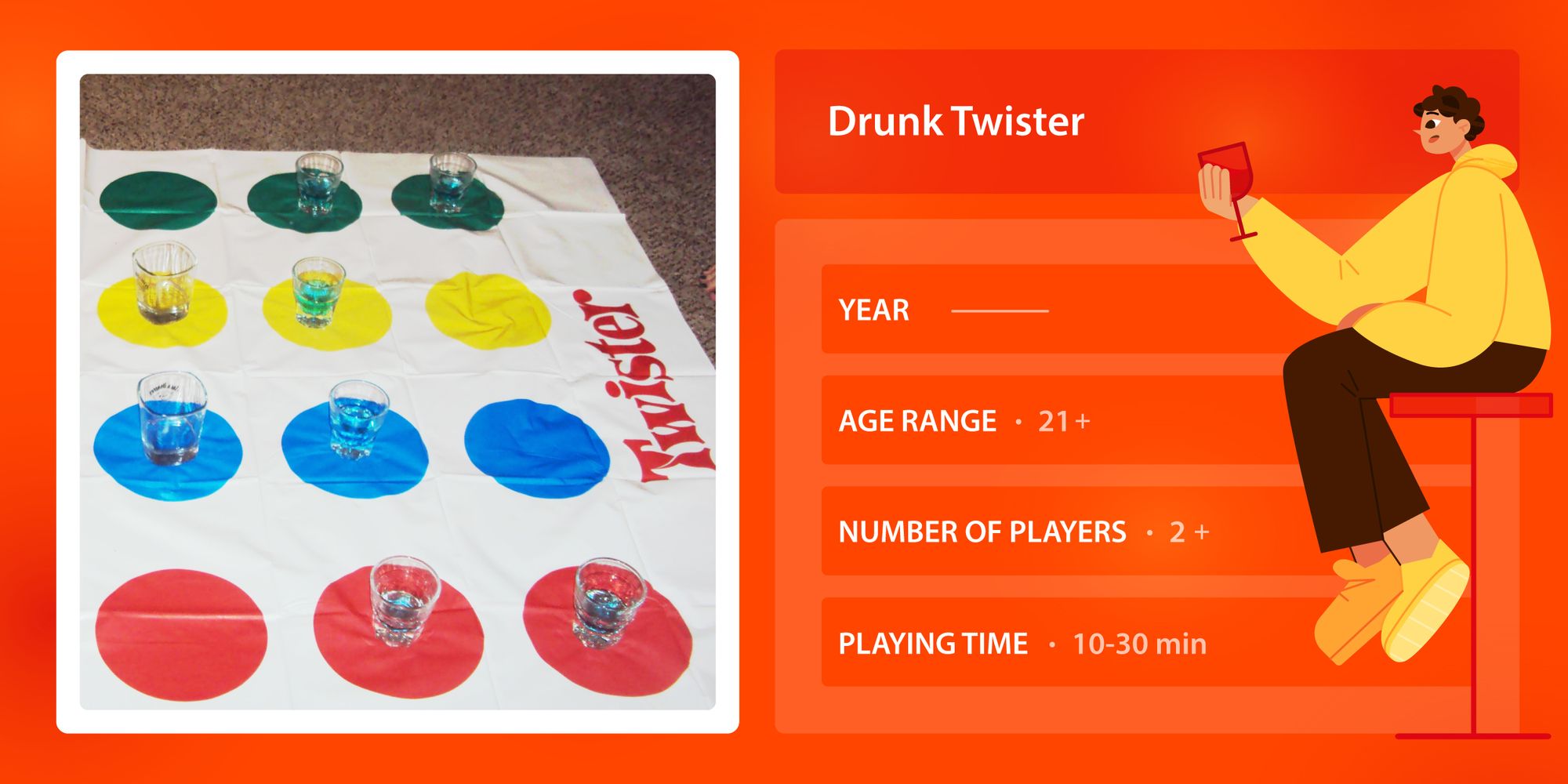 Twister Drinking Game - How to play Drunk Twister Game
